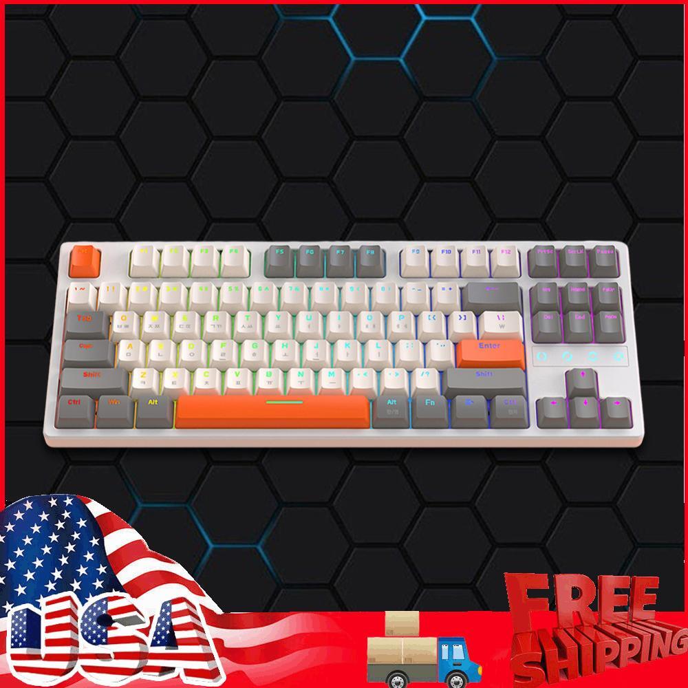 K87 Gaming Keyboard 87 Keys Wireless Keyboard Korean for Notebook Laptop Desktop