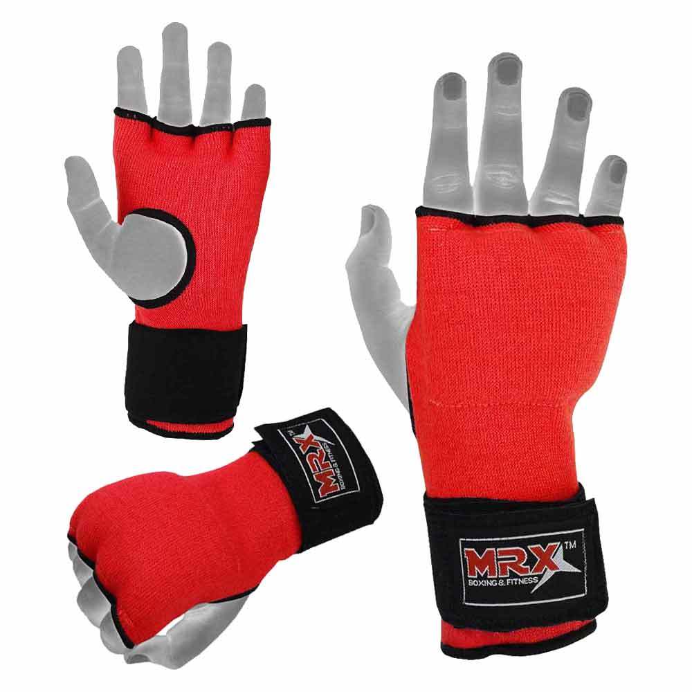 Gel Padded Inner Gloves With Hand Wraps Wrist Support Boxing Muay Thai