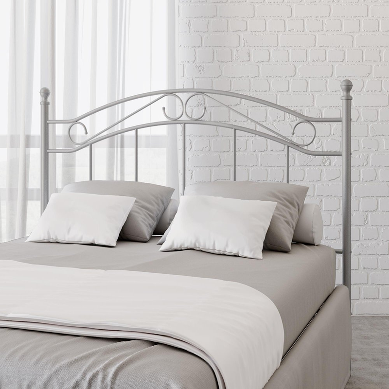 Metal Bed Frame Bed Headboard Only Modern Bedroom Durable Full Queen Size Black