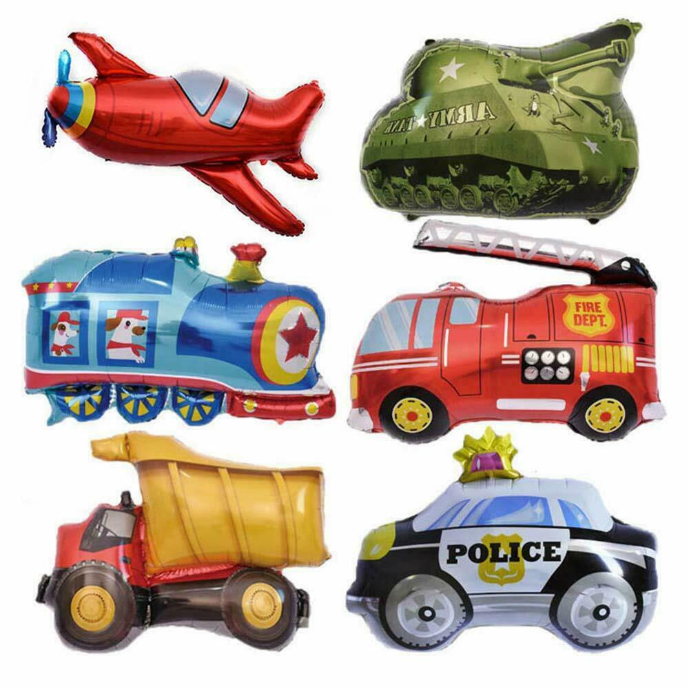 Anniversaire Feuille Ballon Enfants Train Ambulance Camion Avion Fete Voiture Ebay