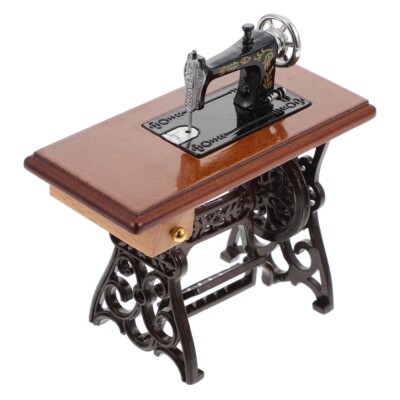 1PC Creative Mini Sewing Machine Vintage Model Furniture Toy Room Retro Decor