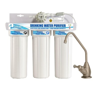 Dispenser Filtration System Three Stage W Faucet