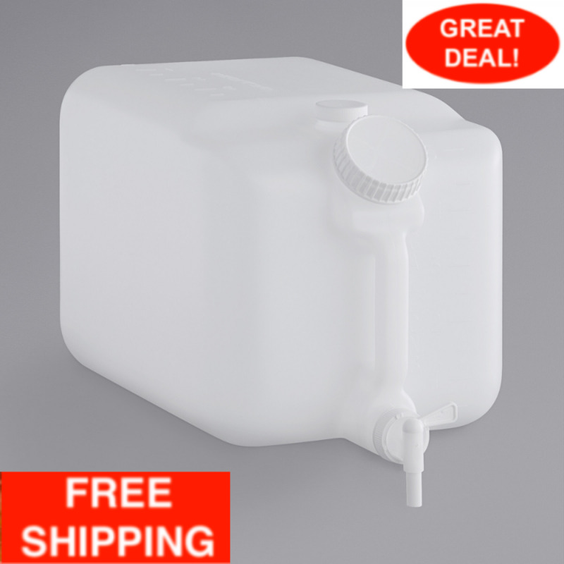 Noble Chemical 5 Gallon Plastic Dispensing Container Jug With Spigot Cleaner