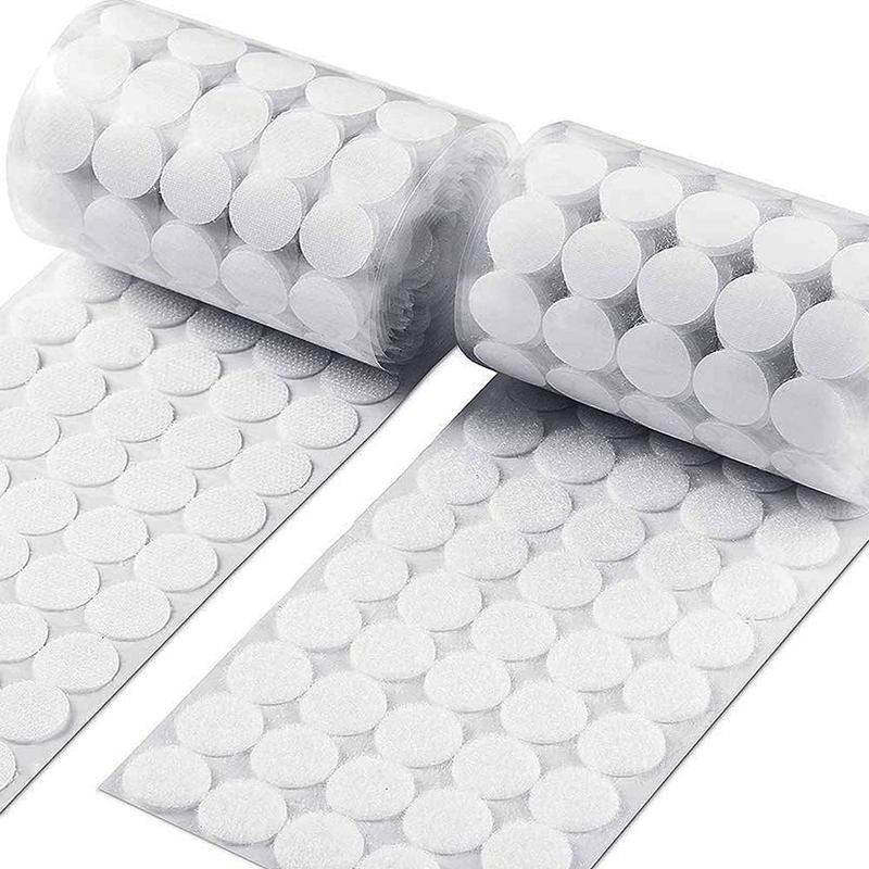 Self Adhesive Dots, Strong Adhesive Sticky Back, 15Mm Diameter Nylon Coins Shape