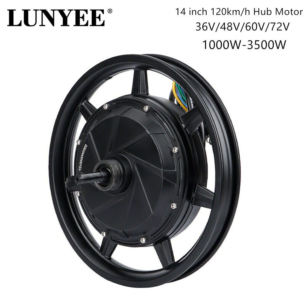 14 inch 36V-72v Electric Bicycle Motor Kit 1500W-3500W 120km/h Hub Motor
