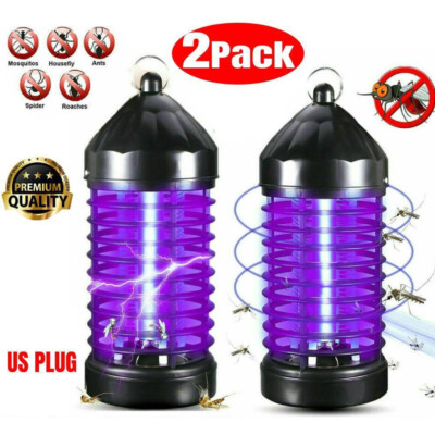 2Pack Electric Mosquito Fly Bug Insect Zapper Killer Trap Pest Control Lamp 110V