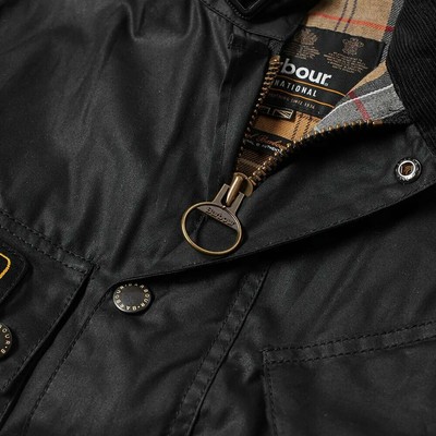 BARBOUR BARBOUR INTERNATIONAL DÜNN INTERNATIONAL WAX JACKE SCHWARZ