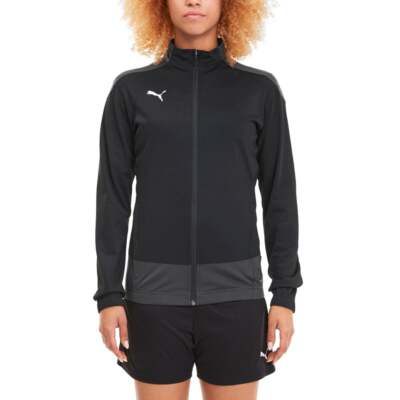 

Puma Team Goal 23 Training Full Zip Jacket Womens Black Casual Athletic Outerwea, Черный, Puma Team Goal 23 Training Full Zip Jacket