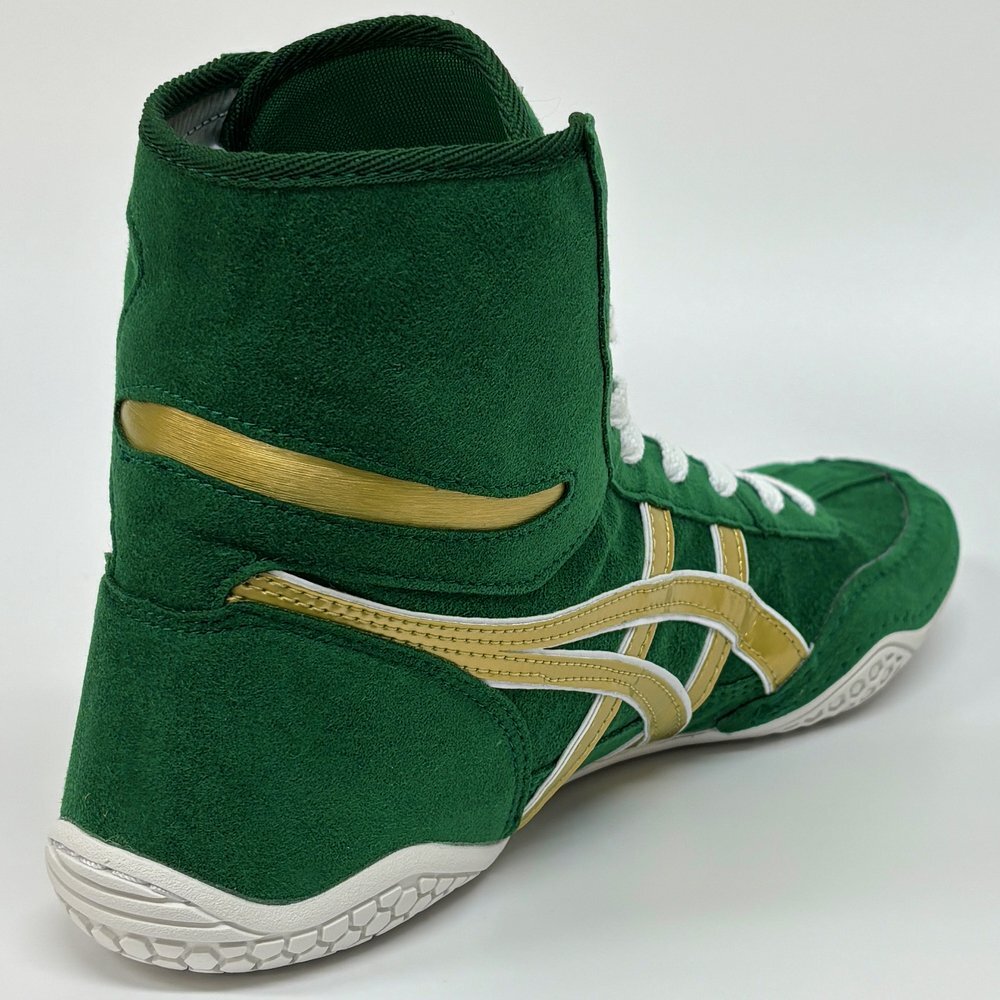 Pre-owned Asics Wrestling Shoes Ex-eo / Green/gold/shoelace White Twr900 Successor Japan