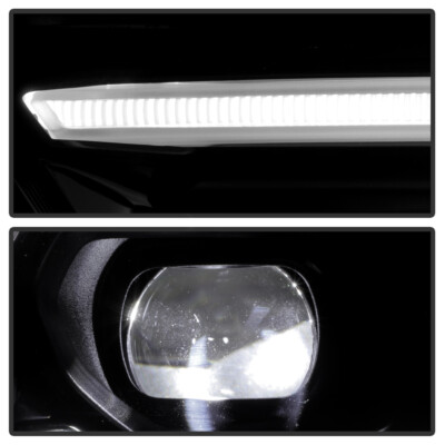 For 2021-2024 Dodge Durango Black w/Halogen Turn Signal LED Headlights Headlamps