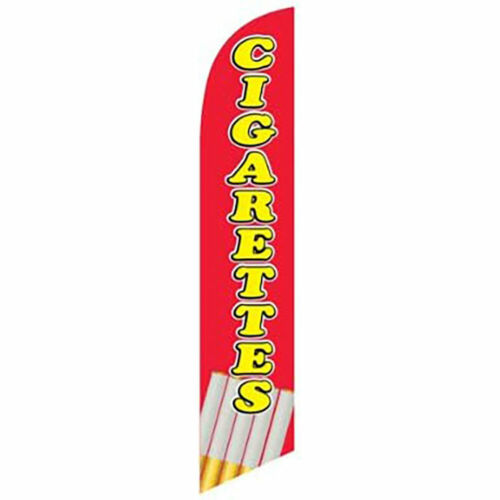 Cigarettes Feather Banner Swooper Flag, Replacement Flag Only