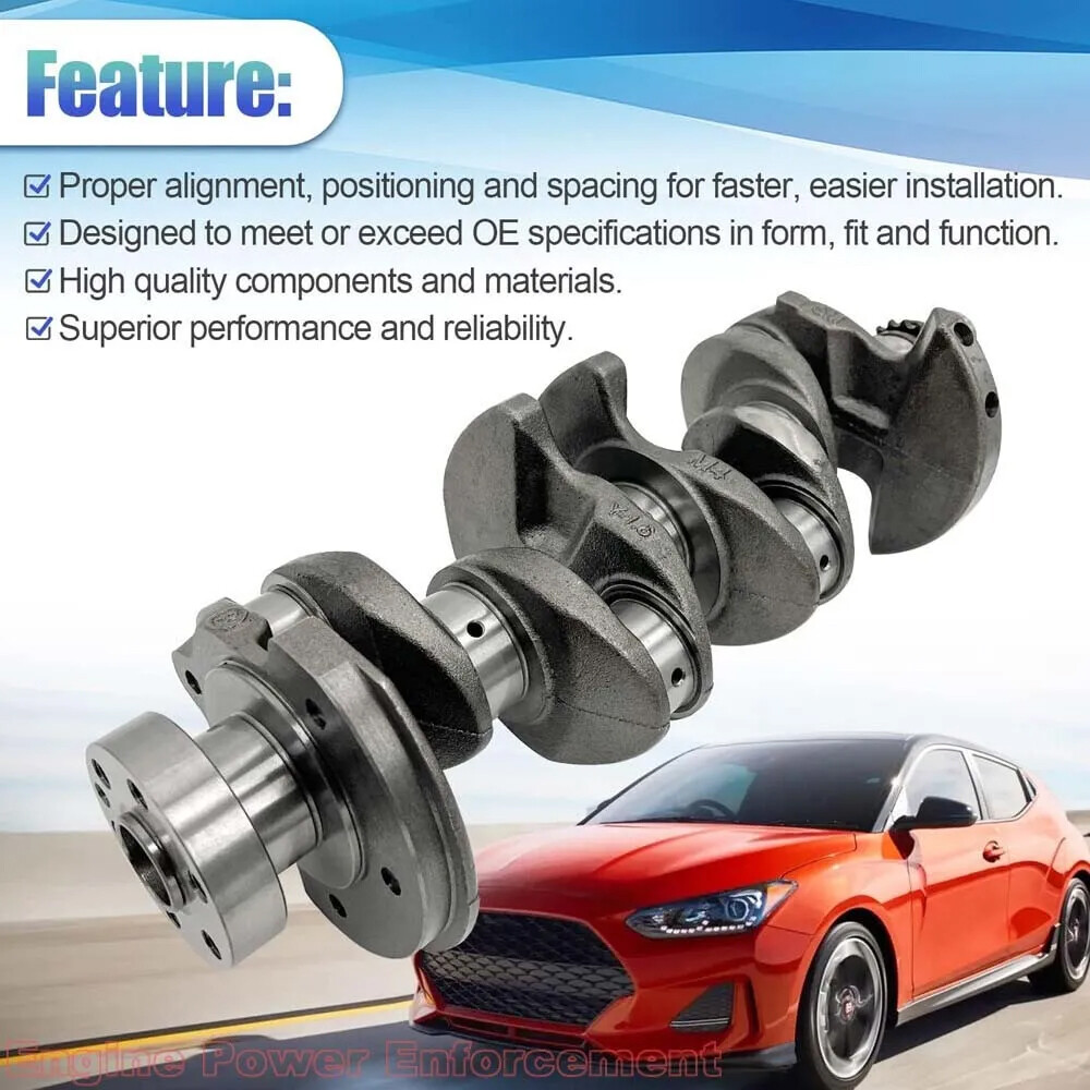 For Hyundai 1.6L G4FD Engine Rebuild Overhaul Kit w/Crankshaft & Connecting Rod