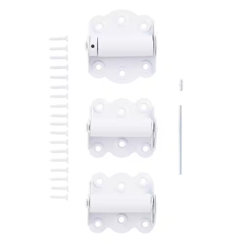 Storm Screen Door Hinges Spring Loaded Self Closing Adjustable Hardware 2 Pack