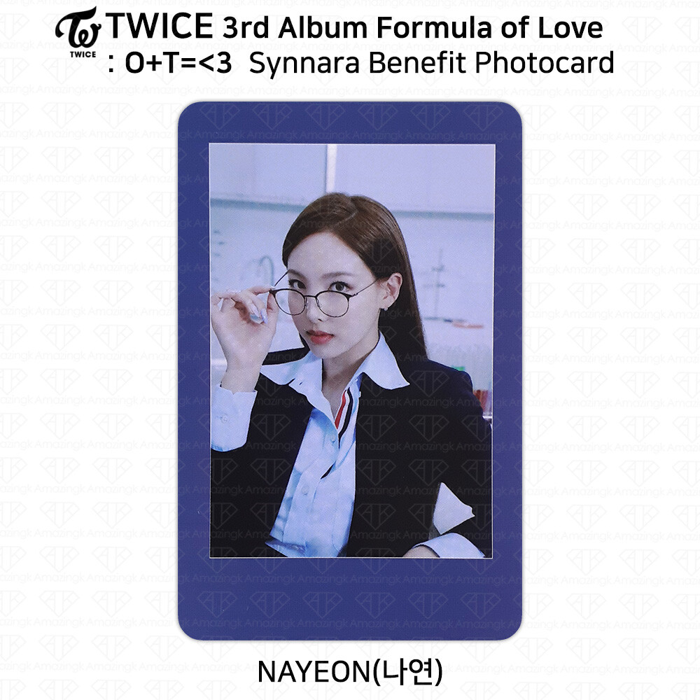 TWICE 3rd Album Formula of Love : O+T= 3 Official Photocard Nayeon KPOP K-POP