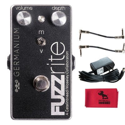 Catalinbread/Moseley Fuzzrite Germanium Pedal w/ Power Supply, Cables & Cloth
