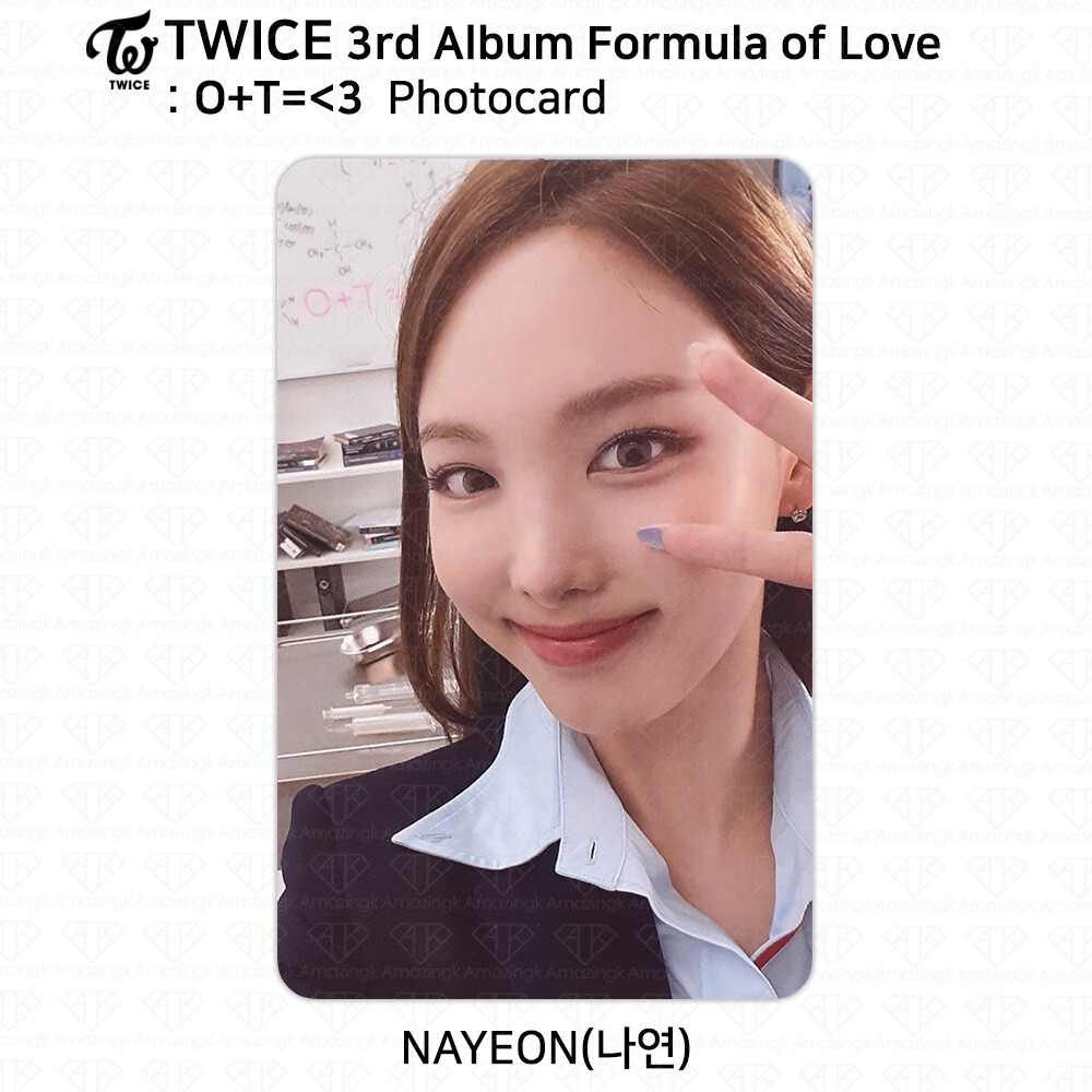 TWICE 3rd Album Formula of Love : O+T= 3 Official Photocard Nayeon KPOP K-POP