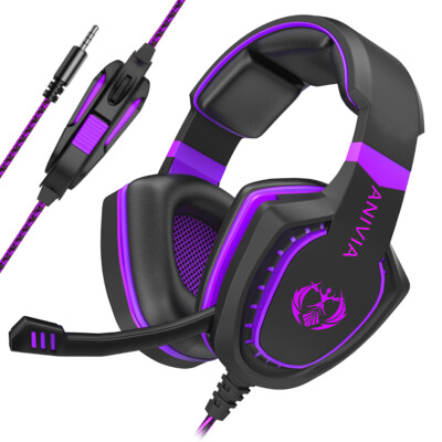 Noise Cancelling Gaming Headphones with Mic Wired Stereo Headset with Microphone