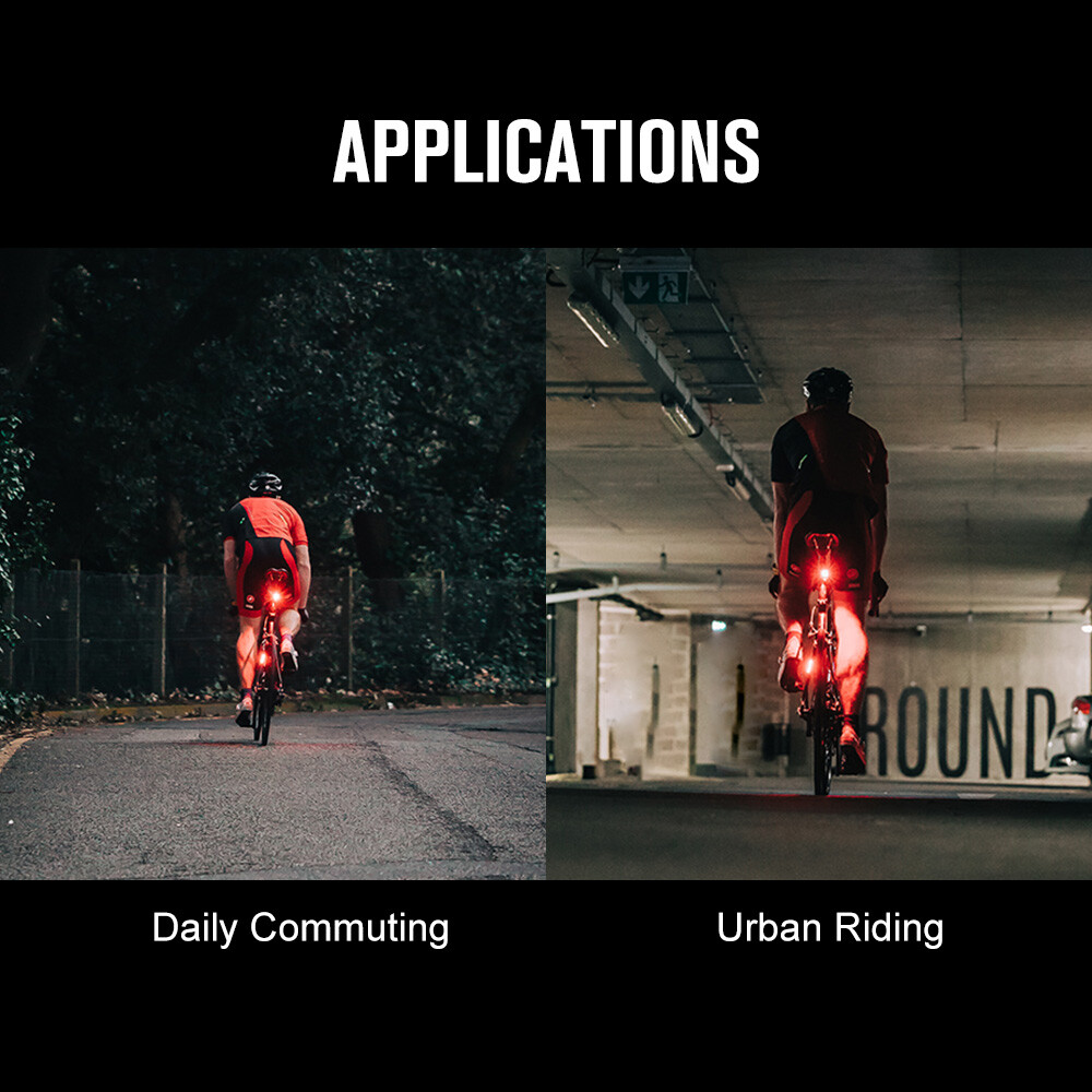 Olight Seemee 30 Tail Light + Bike Headlight RN400 USB Rechargeable Waterproof