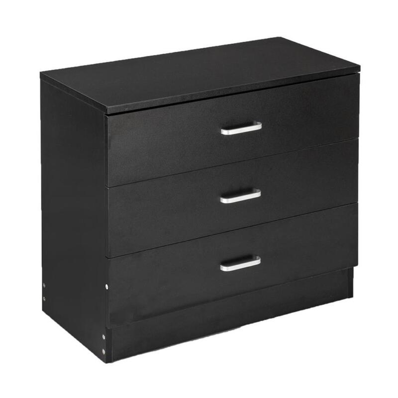 3-Drawer Dresser Chest Wood Bedroom Furniture Storage of Drawers for