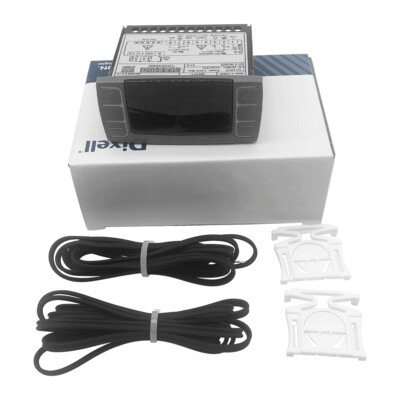 Dixell Temperature Controller XR06CX-4N1F1 w/ 2pcs probes & brackets black panel