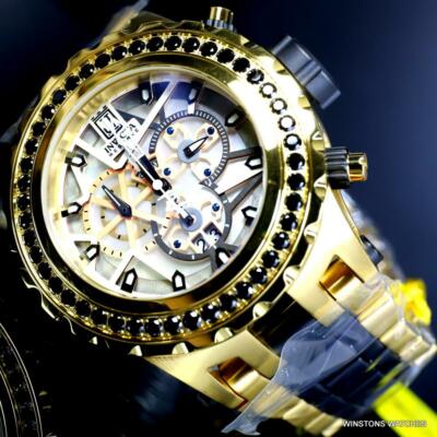 Pre-owned Invicta Reserve Jt Subaqua Specialty 5ctw Spinel Gold Plated 52mm Watch