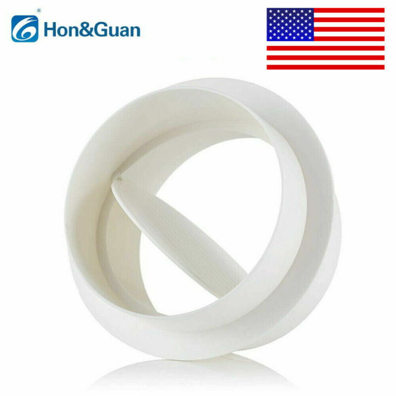 Hon&Guan 5"/6" ABS Backdraft Damper Wind Blocker For Inline Duct Fan Exhaust Fan