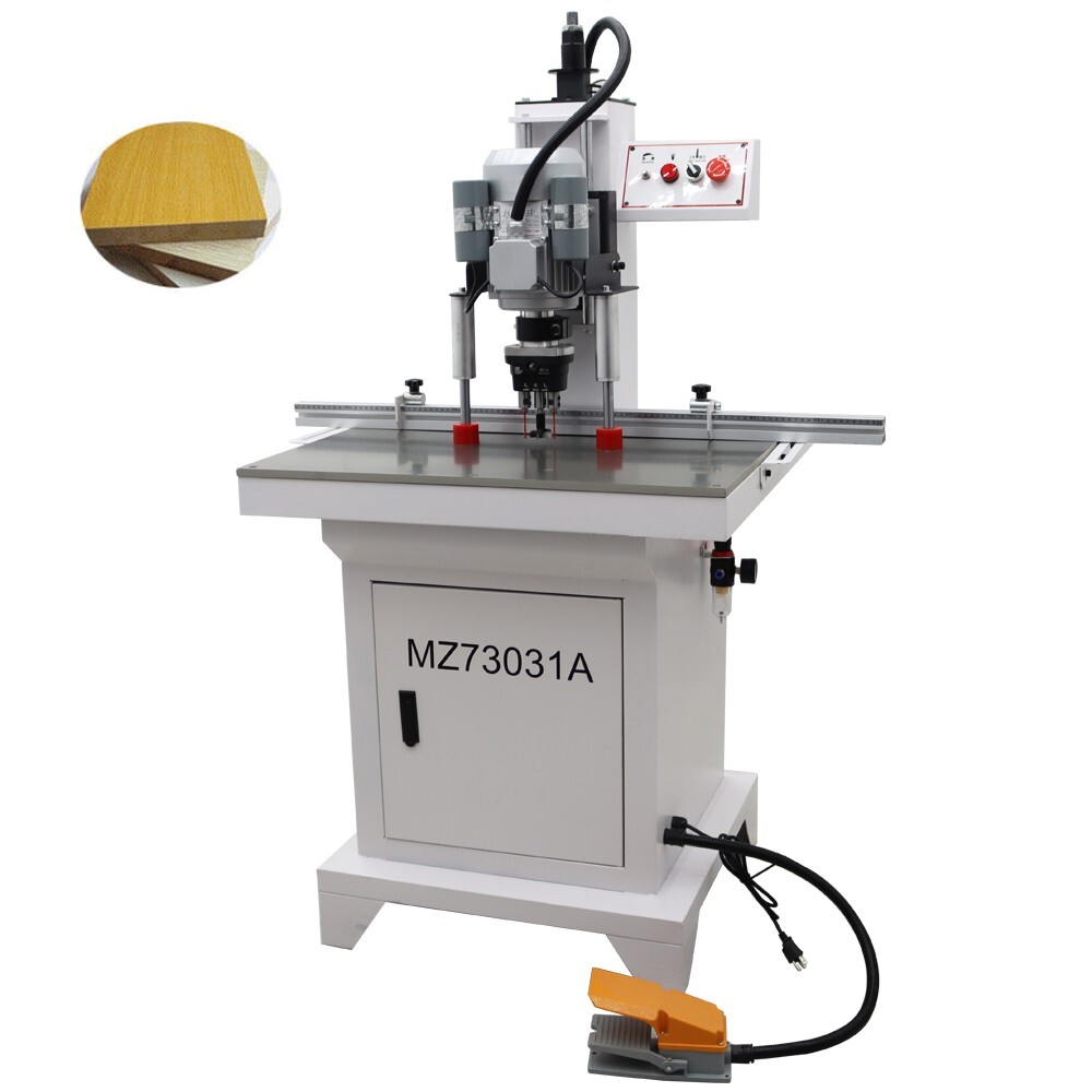 110V 35mm Pneumatic Hinge Boring Insertion Machine Single Head