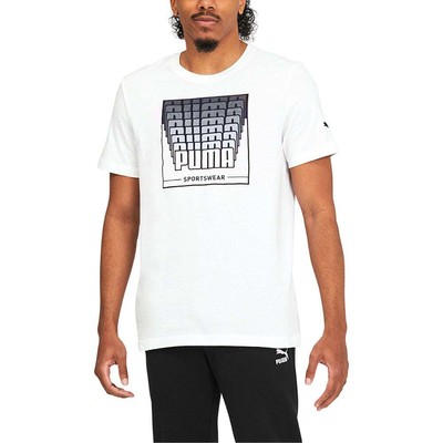 

Puma Word Fade Graphic Crew Neck Футболка с коротким рукавом Мужские повседневные топы размера, Белый, Puma Word Fade Graphic Crew Neck Short Sleeve T-Shirt