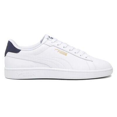 Мужские белые кроссовки Puma Smash 3.0 Low на шнуровке повседневная обувь 39098713