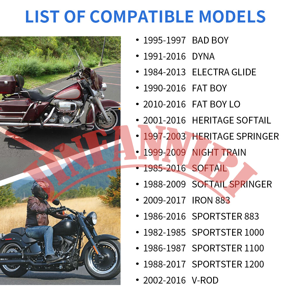 1" Fork Neck Post Stem Bearing Race Dust Seals Set For Harley #48300-60 48315-60