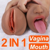 Male Masturbaters Realistic Vagina Anal Pocket Pussy Sex Toys Men Oral Love Doll. Available Now for 16.99