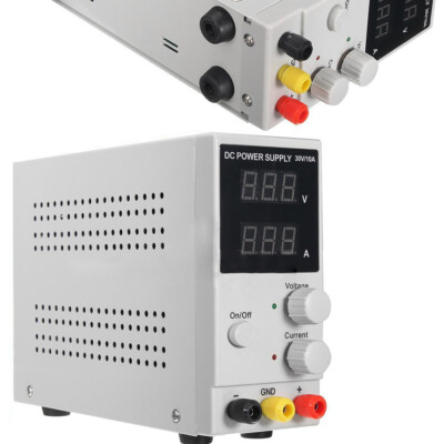 Variable DC Bench Power Supply 0-30V Adjustable Power Source Stabilized Tool 10A