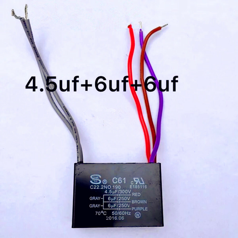 Ceiling Fan Motor CBB61 Capacitors 5 Wire 250V/300V 5 Wire Capacitor eBay