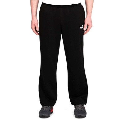 Брюки Puma Essentials Logo Pants Big Tall Мужские черные повседневные спортивные штаны 84682301