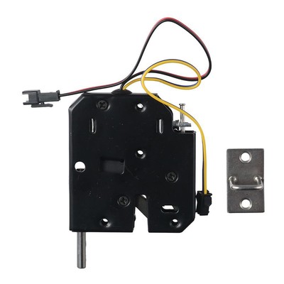 DC 12V Mini Electric Bolt Lock Black Electric Latch Lock Solenoid Door Lock