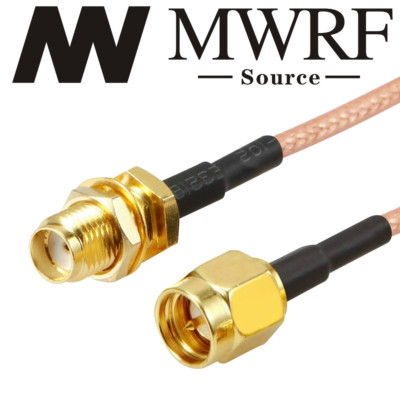 SMA Male to SMA Female Extender Jumper Cable RG316 6'' 8'' 10'' 40'' 10' 15' 30' 50'