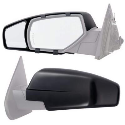 Towing Mirror Set Clip-on Install 2014 - 2018 Chevrolet Silverado GMC Sierra