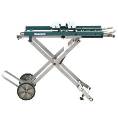 Makita Jobsite Miter Saw Stand Durable Adjustable Foldable Wheels Compact Design