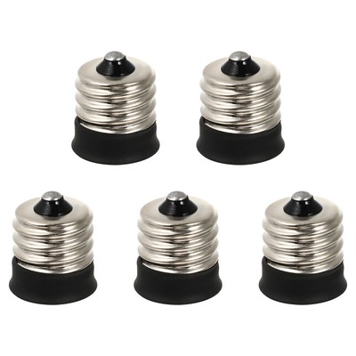 5 Pcs E17 Adapter Converter Lamp Adapters E14 Base Adapter Lampholder Adapters