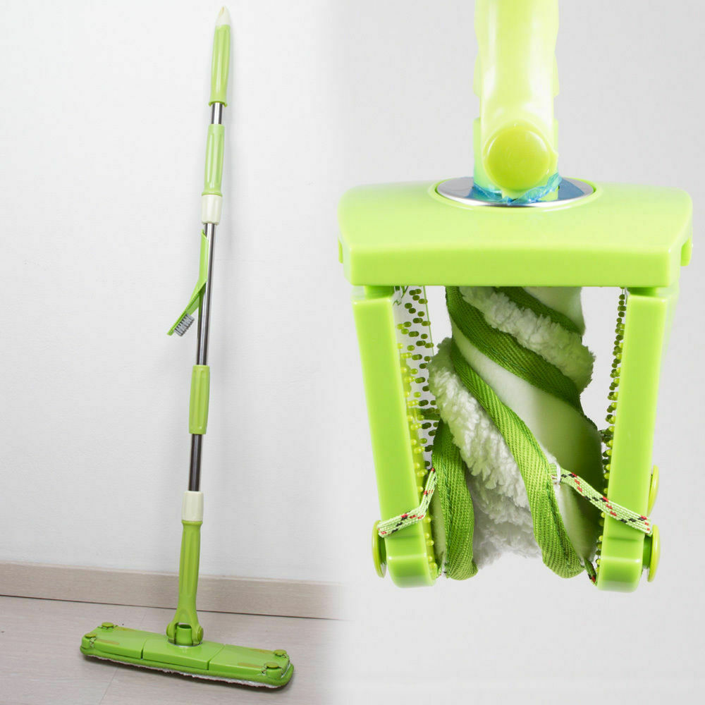 Twist Flat Mop Mocio A Torsione Con Panno Microfibra Scopa Per Pavimenti