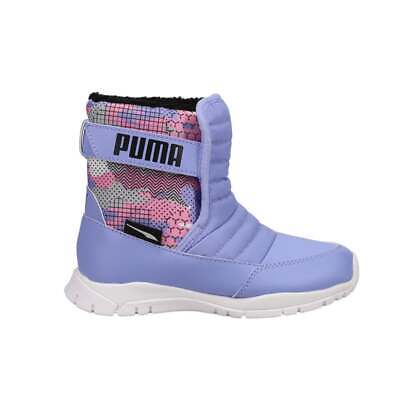 

Puma Nieve Sashiko Ac Непромокаемые повседневные ботинки без застежек для молодых девушек фиолетового цвета 386244, Фиолетовый, Puma Nieve Sashiko Ac Waterproof Pull On Youth