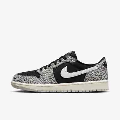 Nike Jordan 1 Retro Low OG Black Cement Shoes CZ0790-001 #