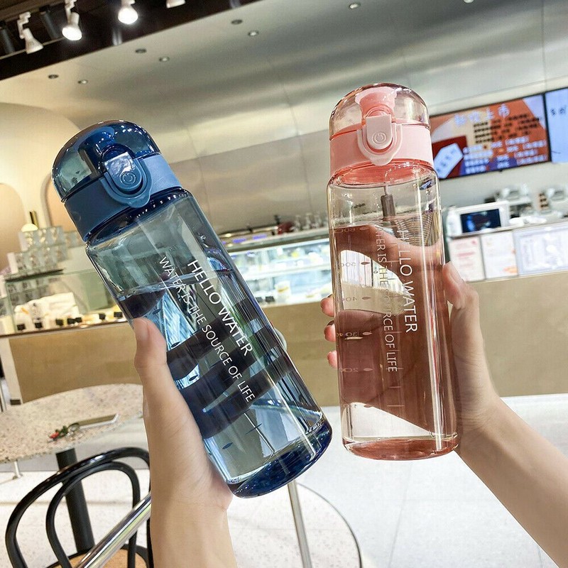 Clear Frosted Drinking Cup Leakproof Sports Water Bottle Drinking Bottle