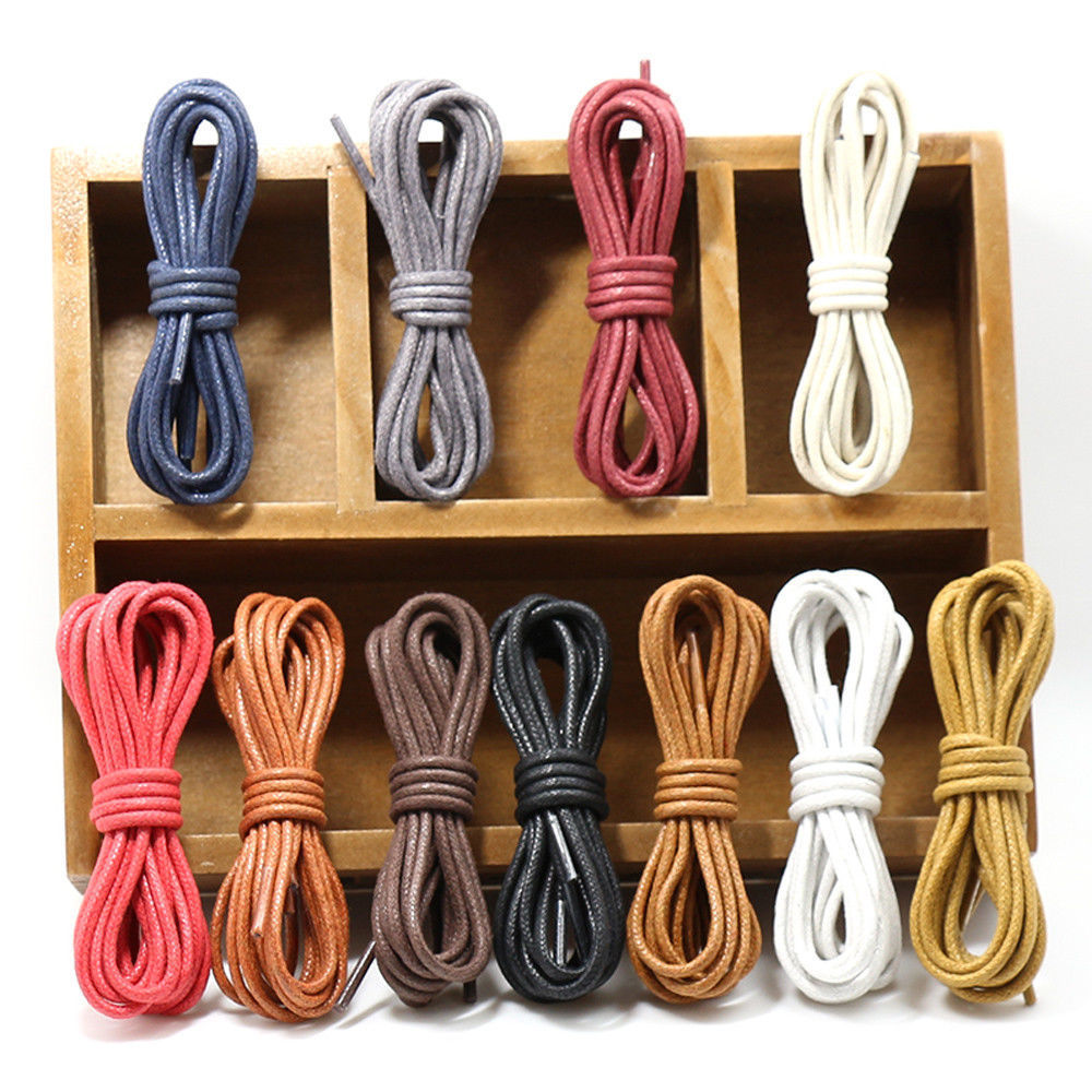 Clothing, Shoes & Accessories NEW Unisex Round Waxed Shoelaces Oxford
