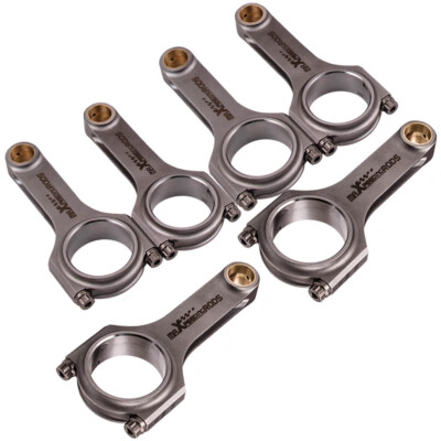 6x Forged 4340 EN24 H-Beam Bielle Conrods for VW V6 R32 3.2L/3189cc, bore 84mm+