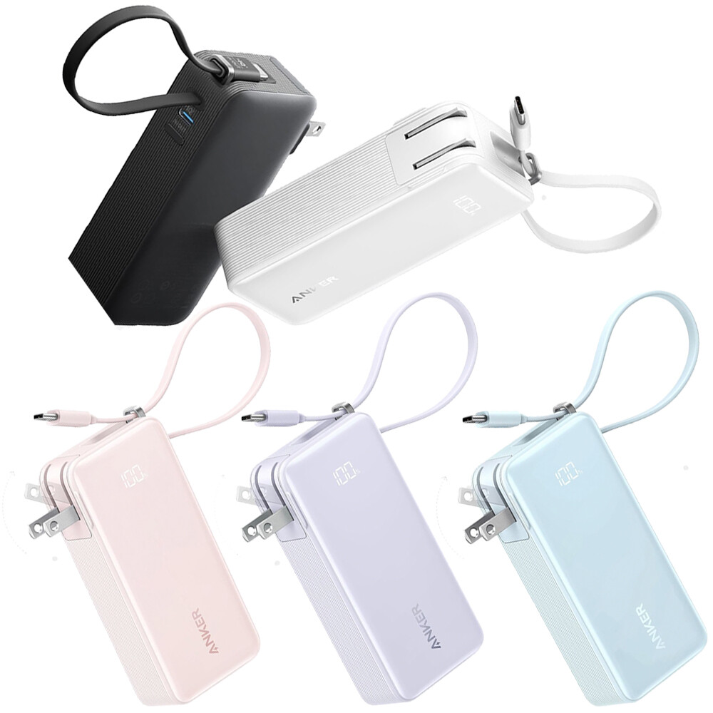 【美品】Anker Power Bank 10000m, USB-C 3in1 Anker 3-in-1 Power Bank 30W USB C Charger Block 10000mAh