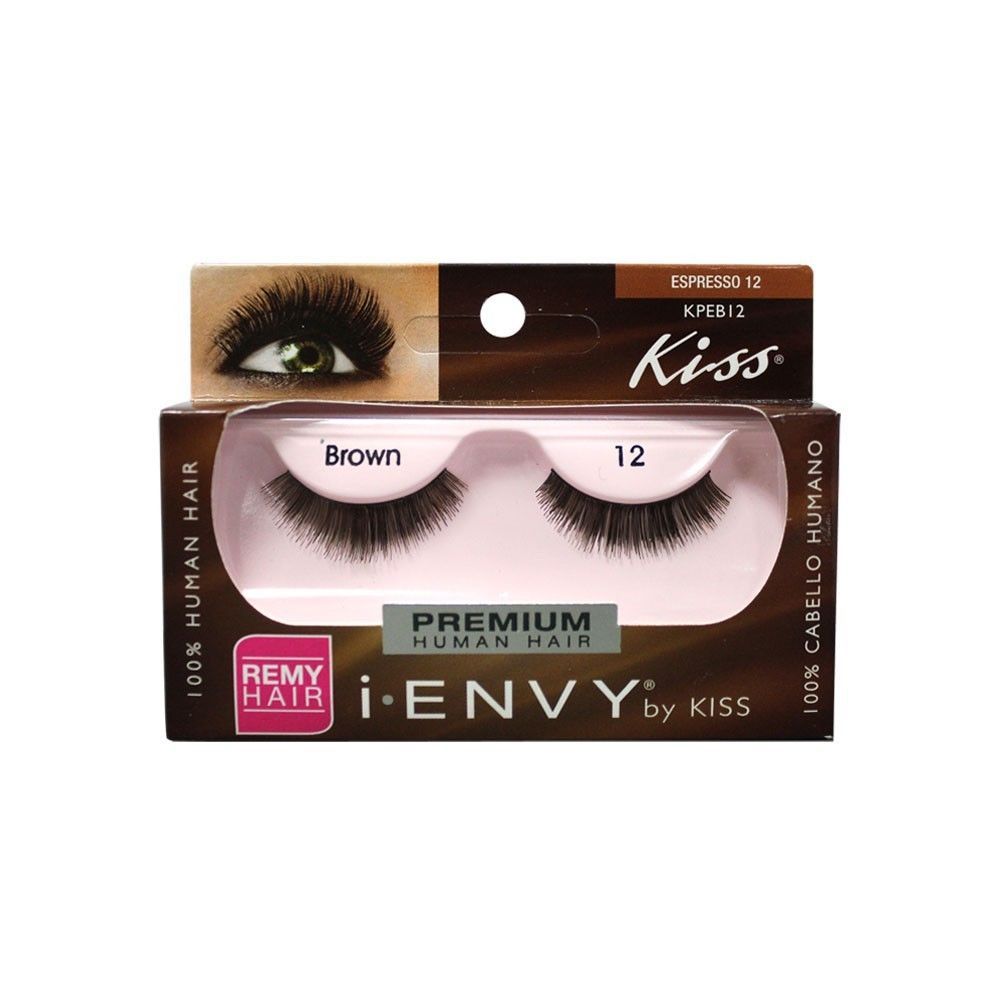 Brown False Eyelashes and Adhesives