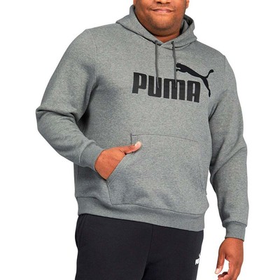 

Puma Ess Logo Pullover Hoodie Big Tall Мужская серая повседневная верхняя одежда 586247-03, Grey
