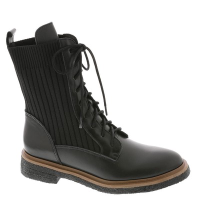 Pre-owned All Black Sock Camper Women's Boot - Black