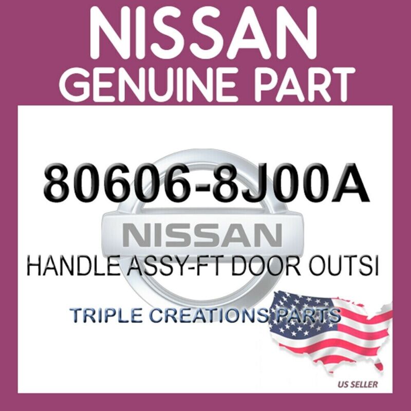 Genuine Nissan Oem 80606-8j00a Handle Assy-ft Door Outsi 806068j00a